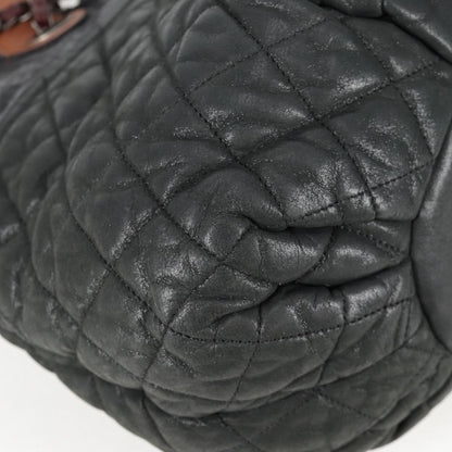 Chanel Cabas, Khaki, Leather, handbag
