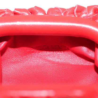 Bottega Veneta, Red, Leather, clutch