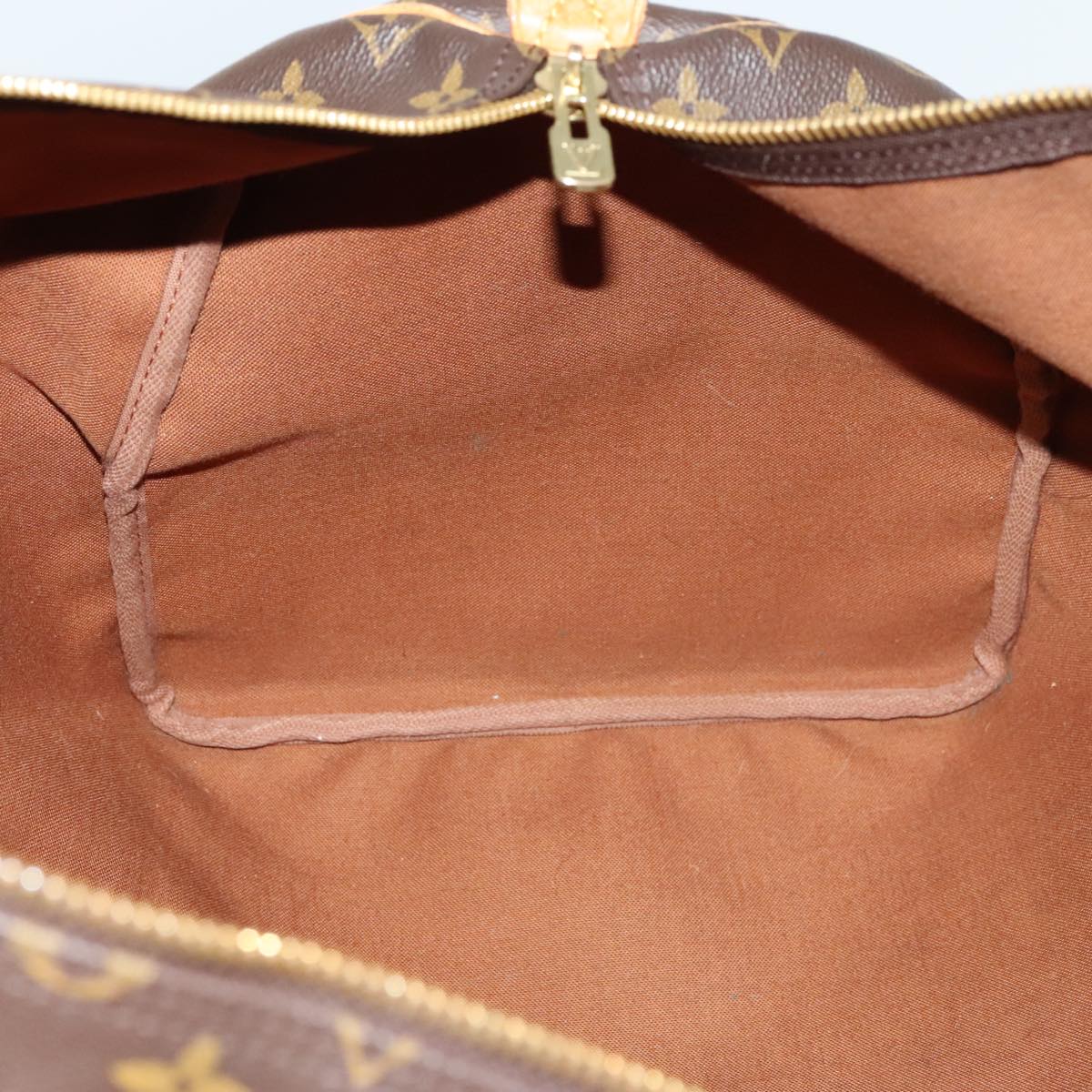 Louis Vuitton Keepall 55, Brown, Canvas, travel