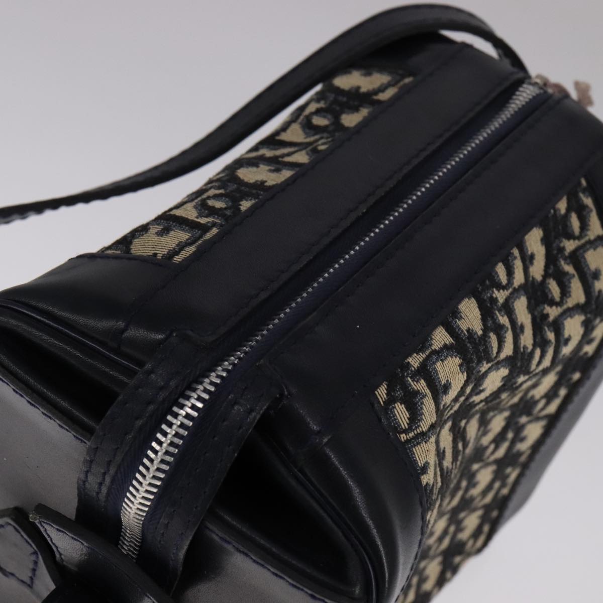 Dior Trotter, Navy, Canvas, shoulder