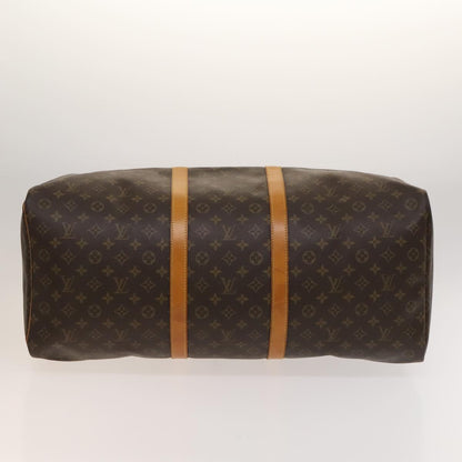 Louis Vuitton Keepall 60, Brown, Canvas, travel