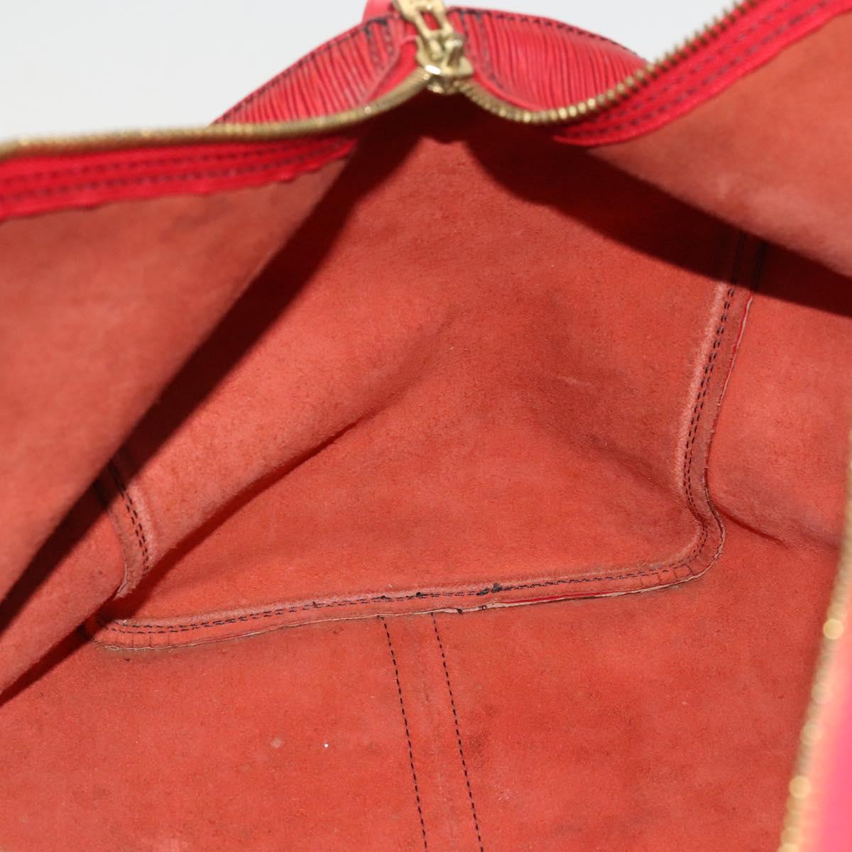 Louis Vuitton Keepall 50, Red, Leather, travel