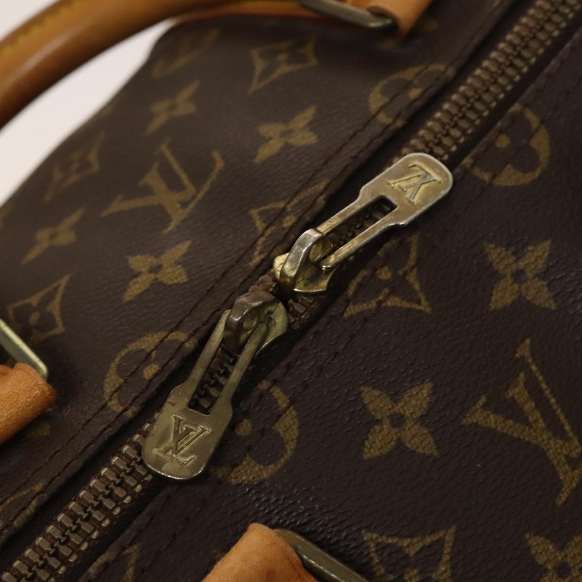 Louis Vuitton Keepall 55, Brown, Canvas, travel