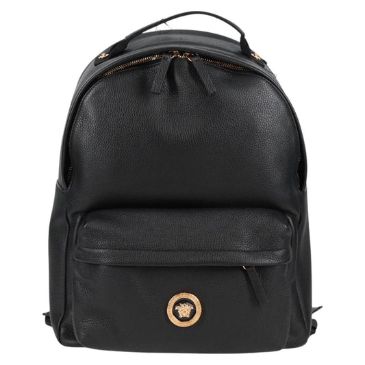 Versace Medusa, Black, Leather, backpack