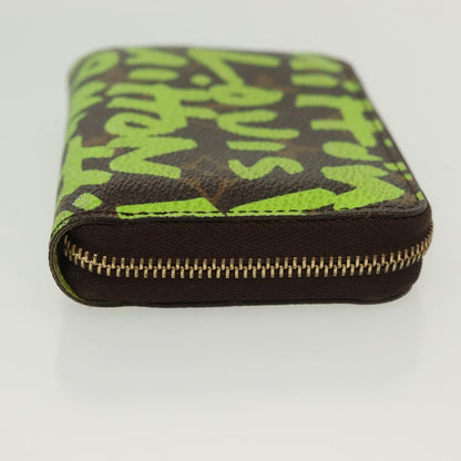 Louis Vuitton Zippy coin purse, Green, Canvas, wallet