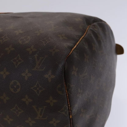 Louis Vuitton Keepall 55, Brown, Canvas, travel