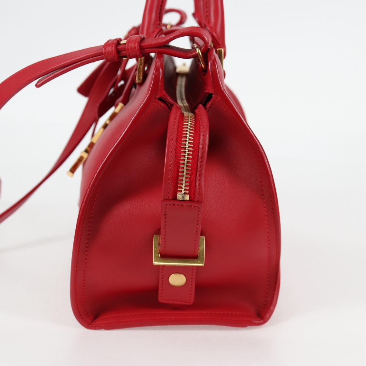 Saint Laurent Chyc, Red, Leather, handbag