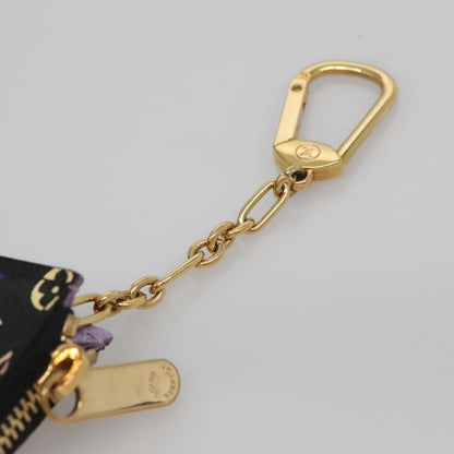 Louis Vuitton Pochette Clés, Black, Canvas, wallet