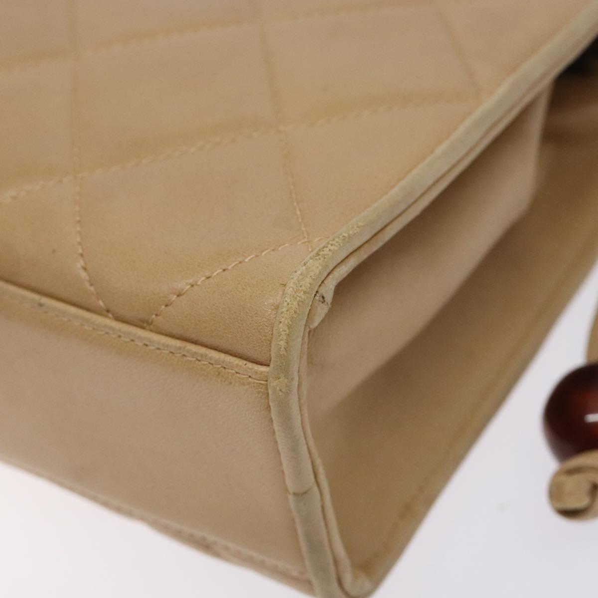 Chanel Camera, Beige, Leather, shoulder