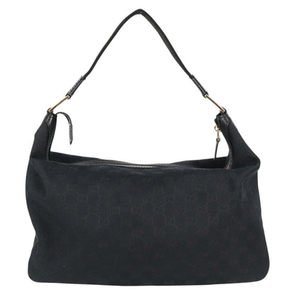 Gucci GG canvas, Black, Canvas, shoulder