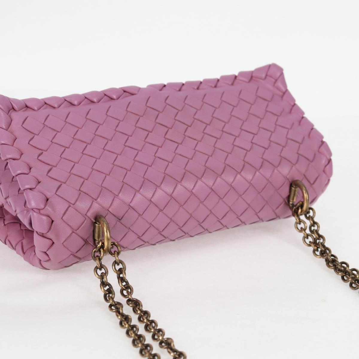 Bottega Veneta Olimpia, Purple, Leather, shoulder
