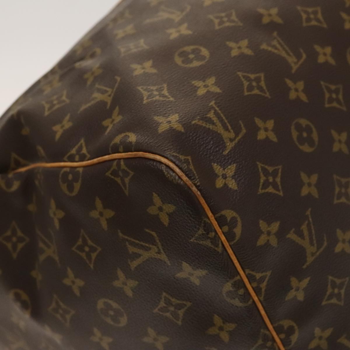 Louis Vuitton Keepall 55, Brown, Canvas, travel