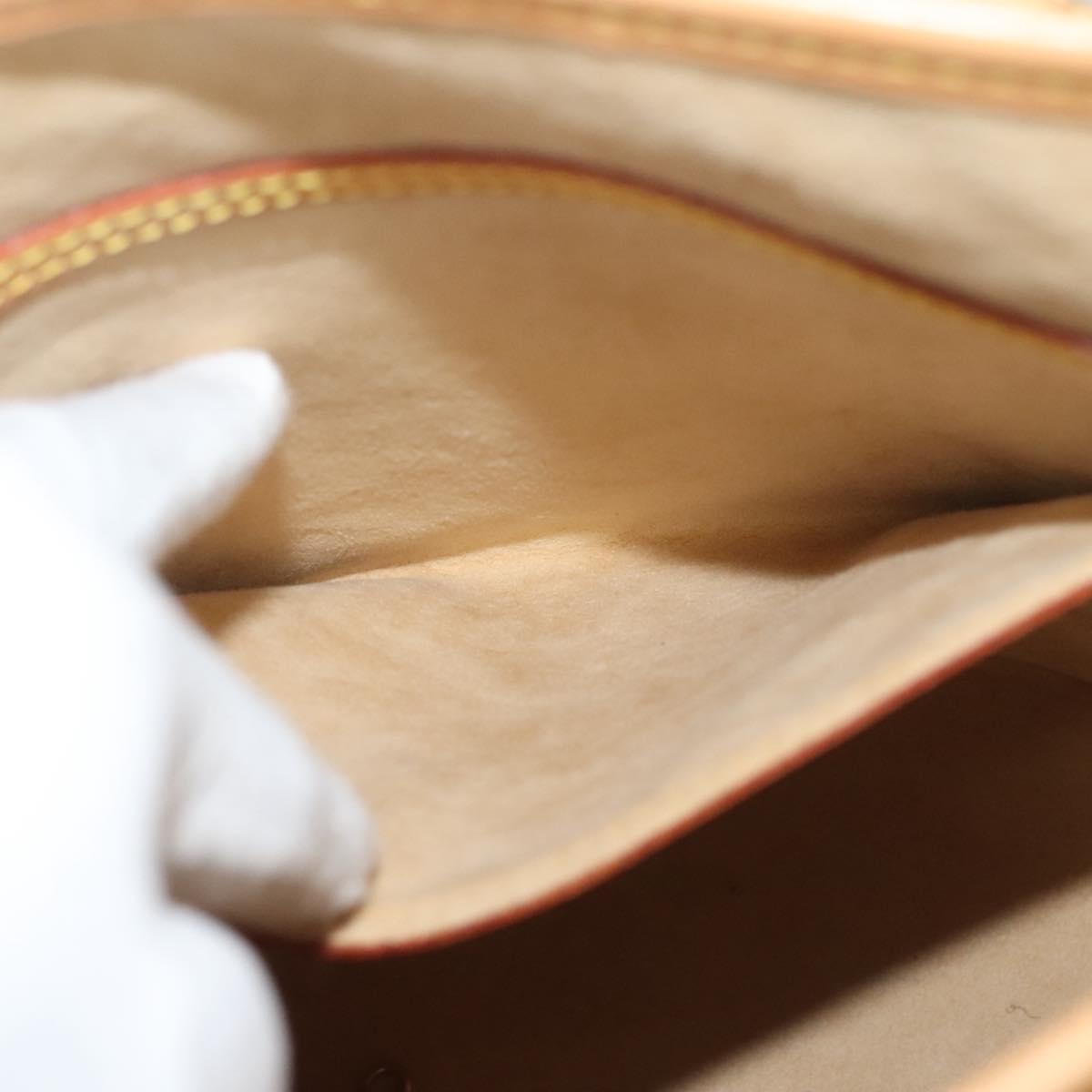 Louis Vuitton Bucket PM, Beige, Leather, shoulder