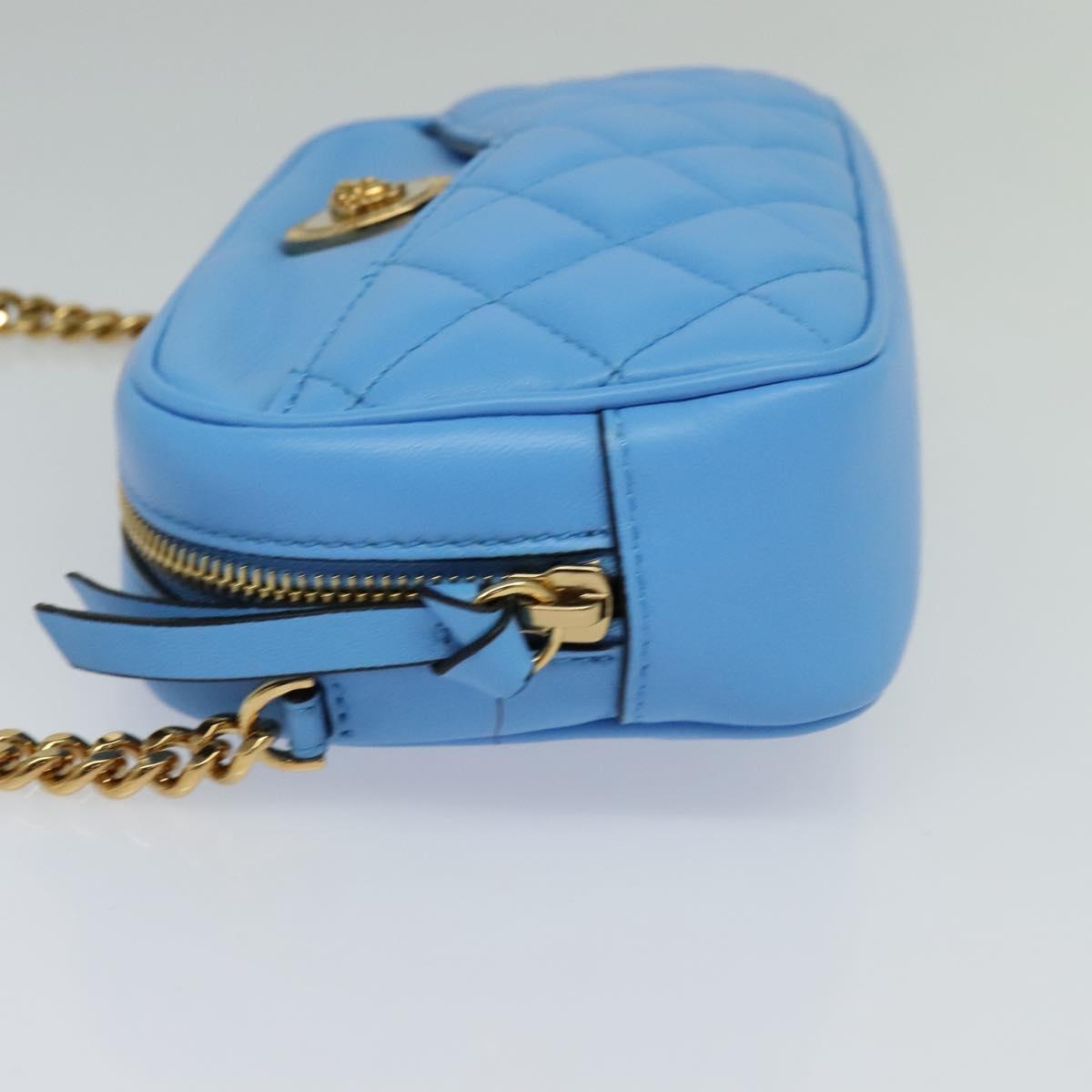 Versace Medusa, Blue, Leather, shoulder