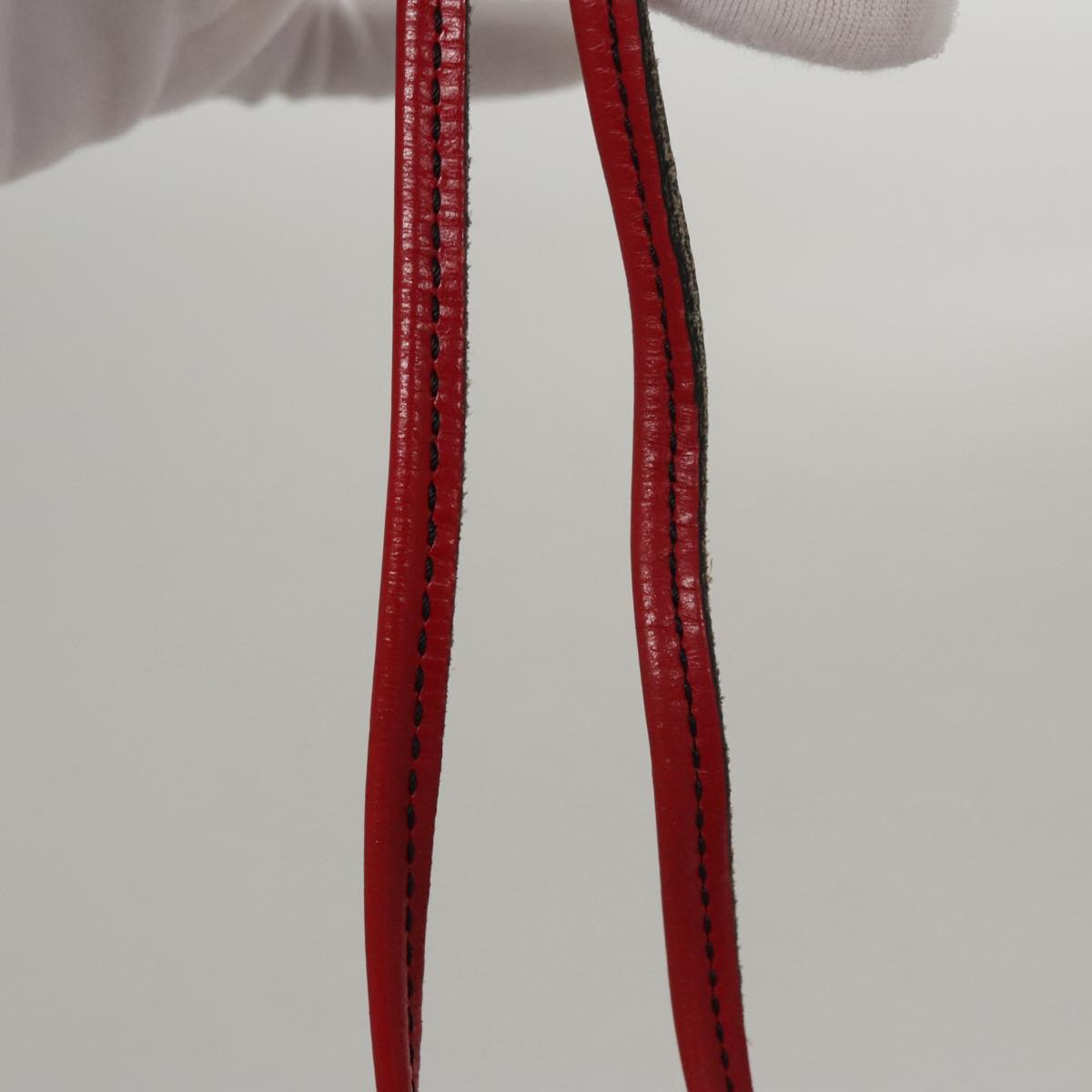 Louis Vuitton Noe, Red, Leather, shoulder