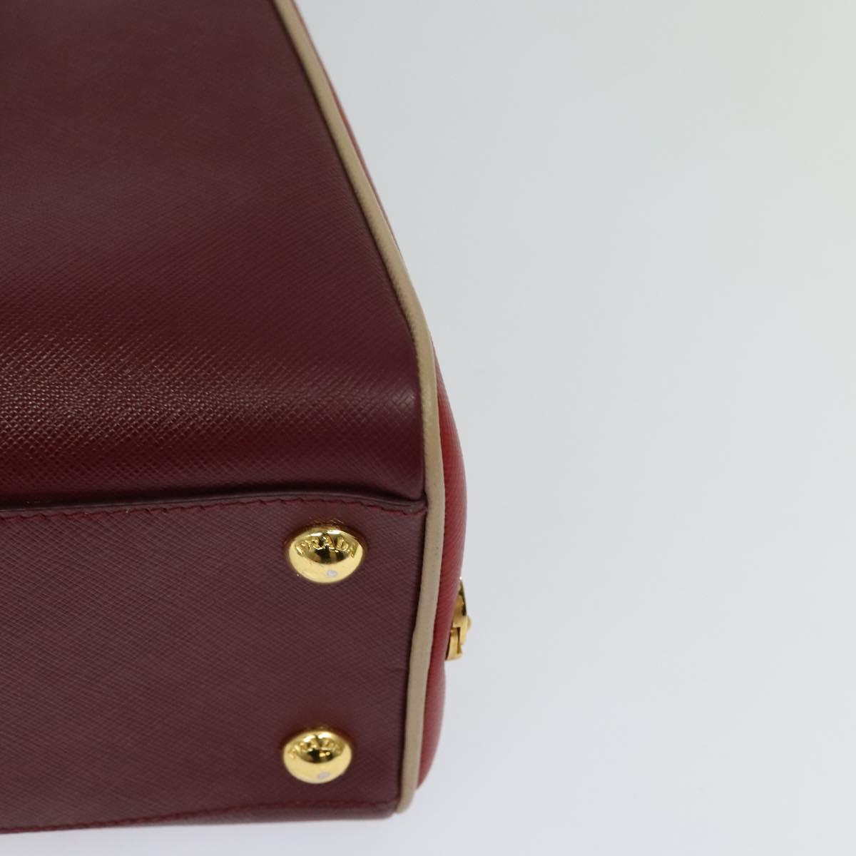 Prada Saffiano, Red, Leather, handbag