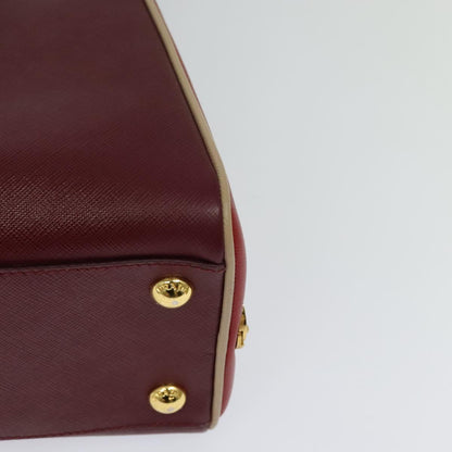 Prada Saffiano, Red, Leather, handbag