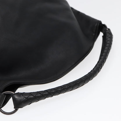 Bottega Veneta Intrecciato, Black, Leather, shoulder
