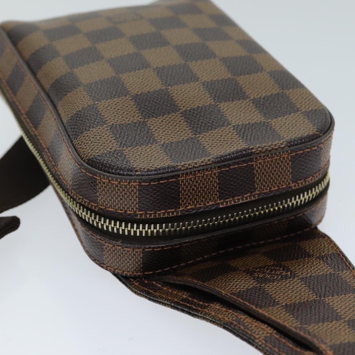 Louis Vuitton Geronimos, Brown, Canvas, shoulder
