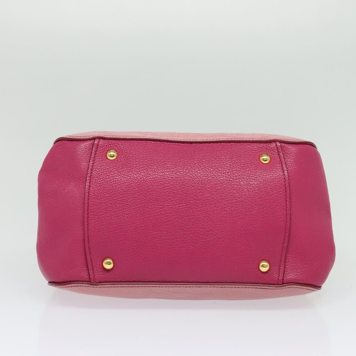Miu Miu Madras, Pink, Leather, handbag