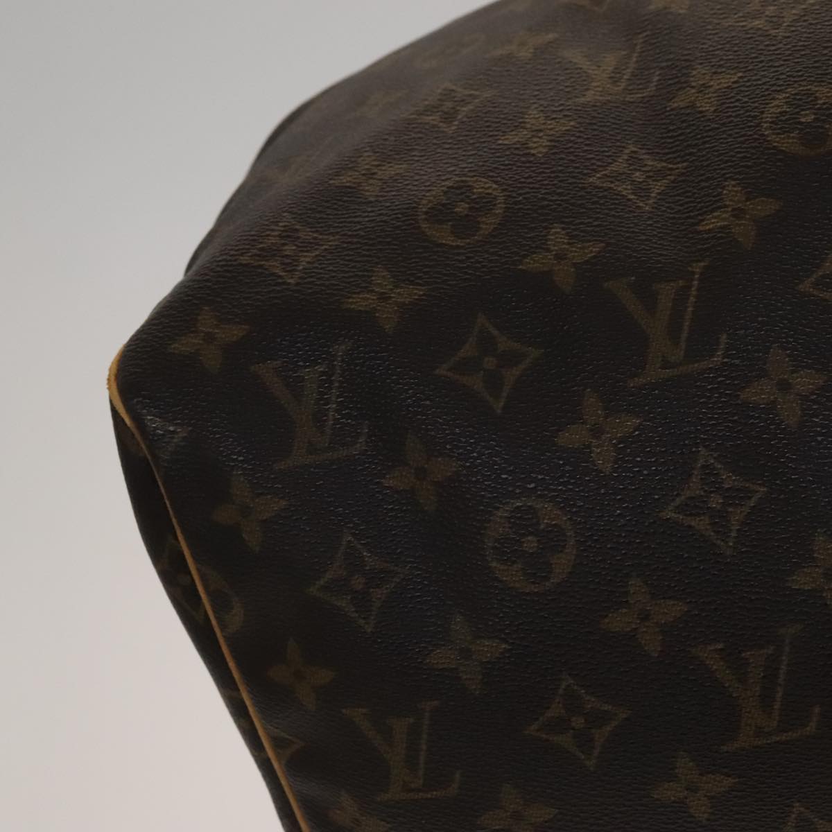 Louis Vuitton Keepall 55, Brown, Canvas, travel