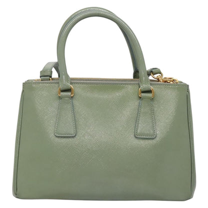 Prada Galleria, Green, Leather, handbag