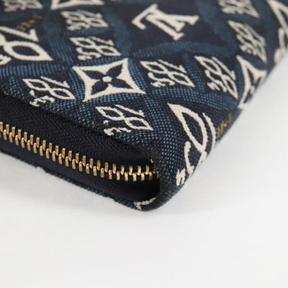 Louis Vuitton Zippy wallet, Blue, Canvas, wallet