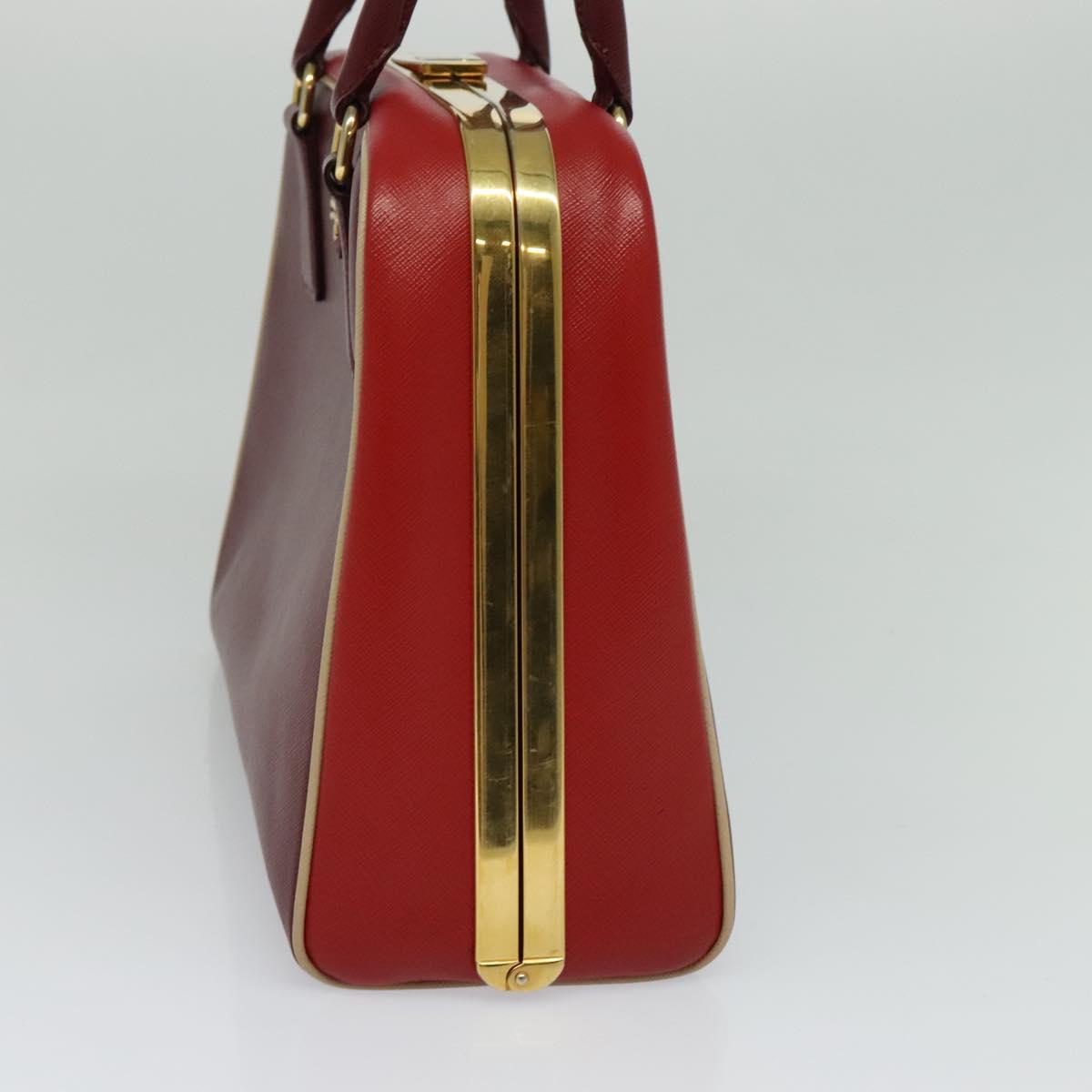 Prada Saffiano, Red, Leather, handbag