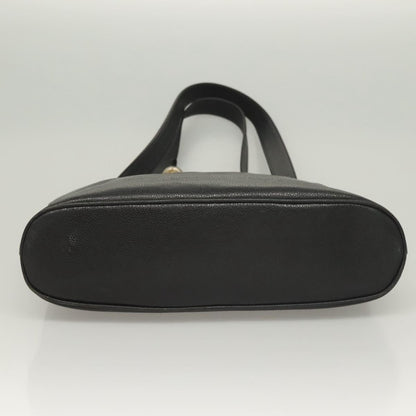 Chanel Coco Mark, Black, Leather, tote