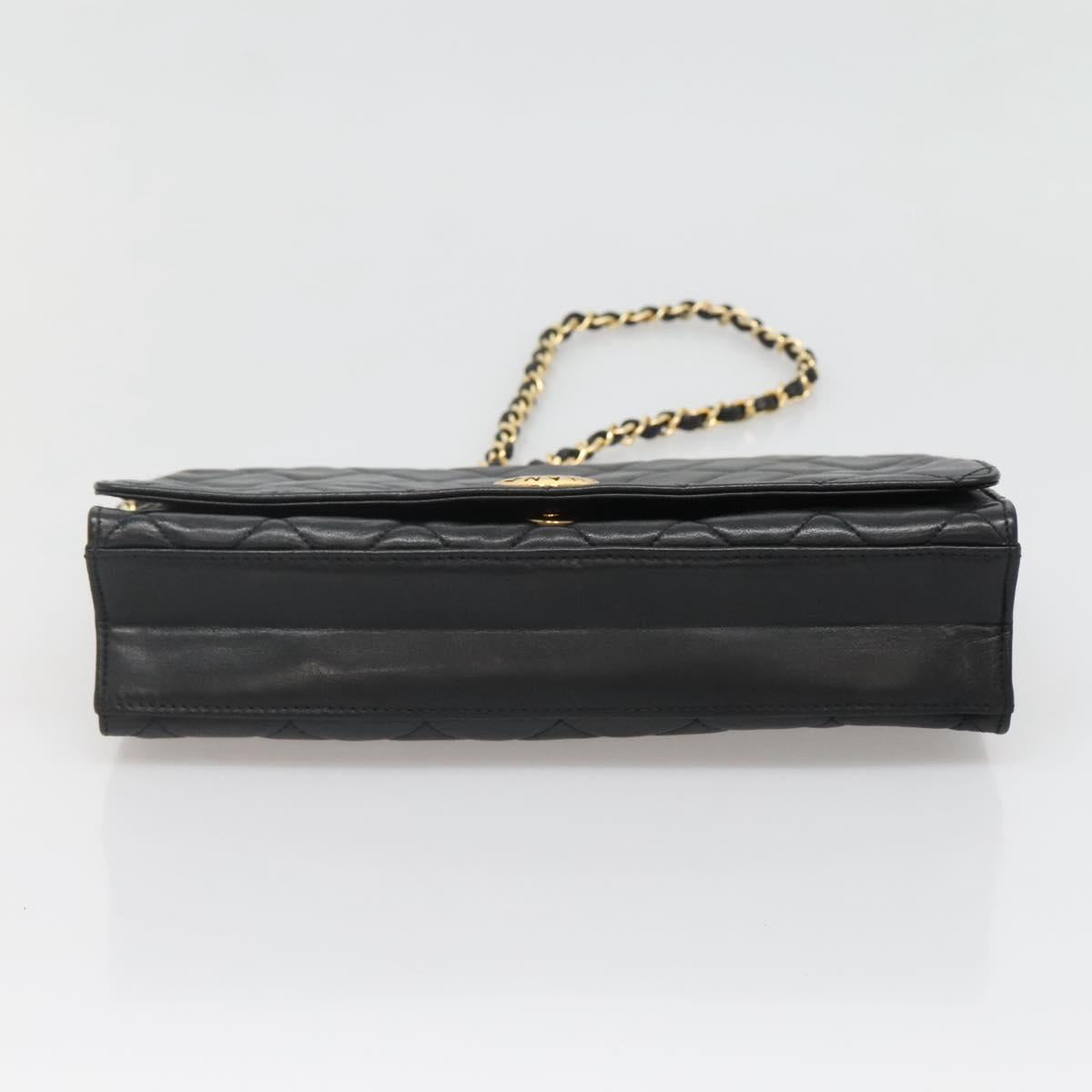 Chanel Matelassé, Black, Leather, shoulder