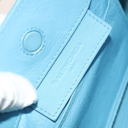 Balenciaga Papier, Blue, Leather, handbag