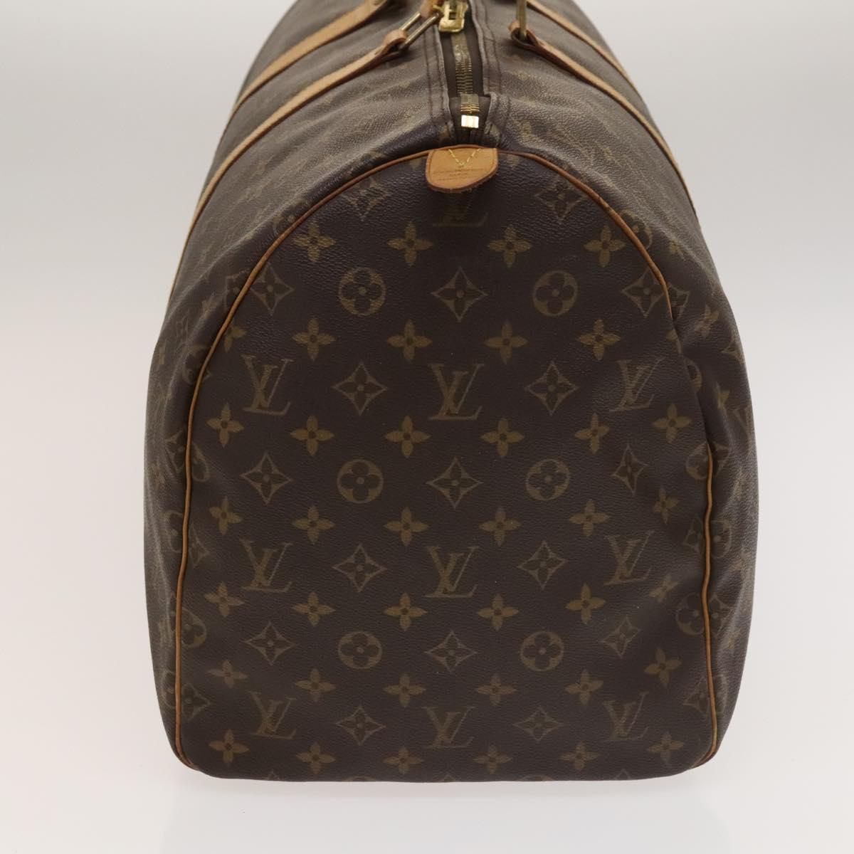 Louis Vuitton Keepall 55, Brown, Canvas, travel