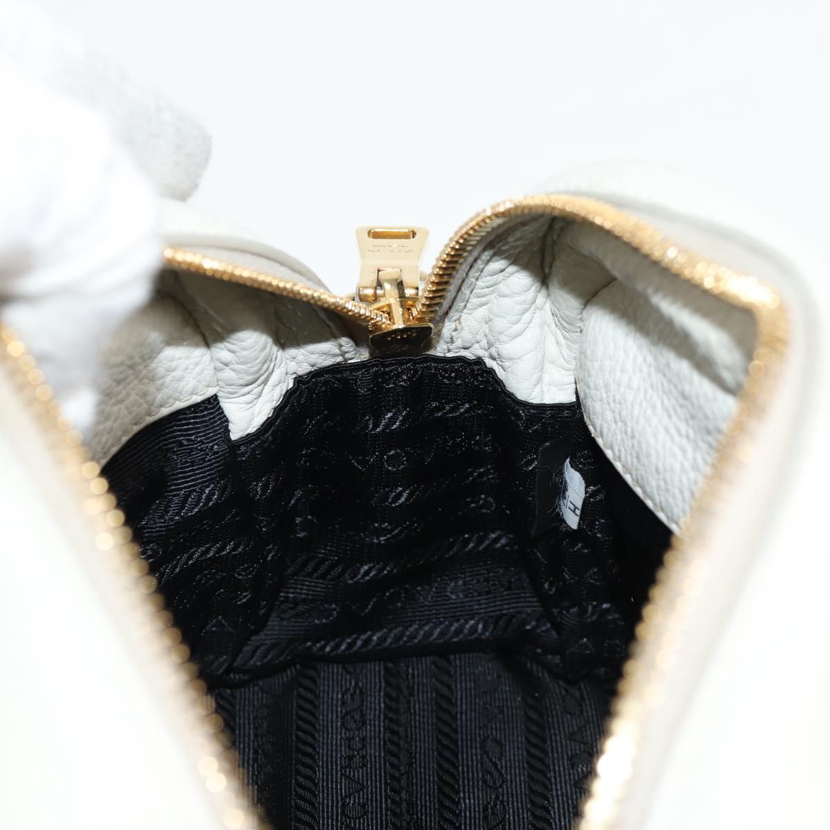 Prada Camera, White, Leather, shoulder