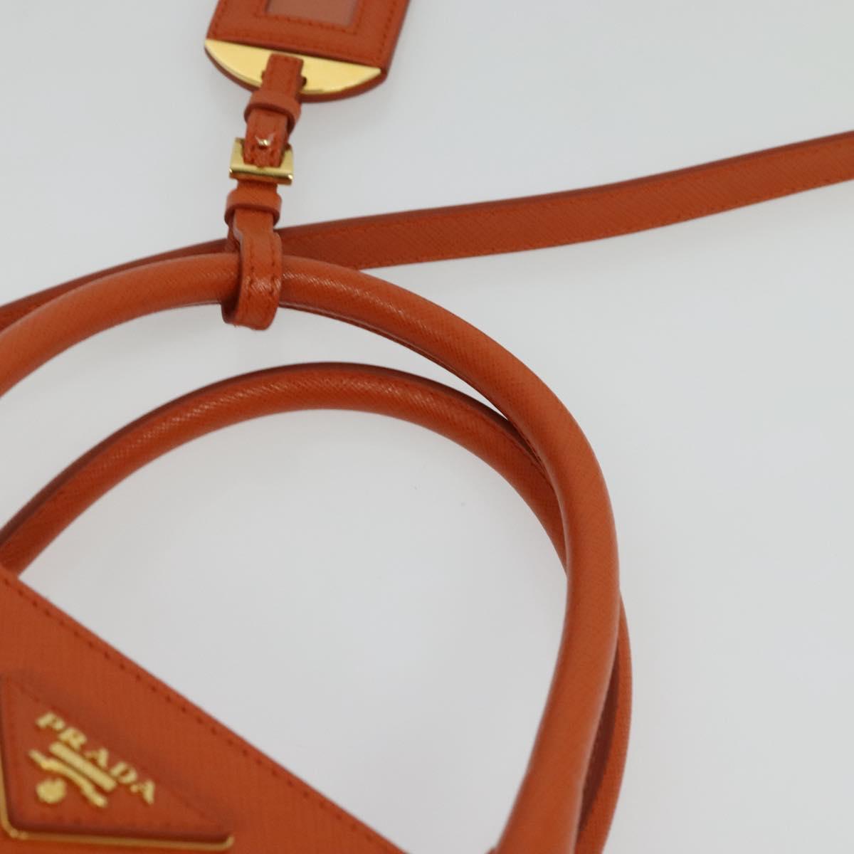 Prada Galleria, Orange, Leather, handbag