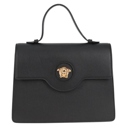 Versace Medusa, Black, Leather, handbag