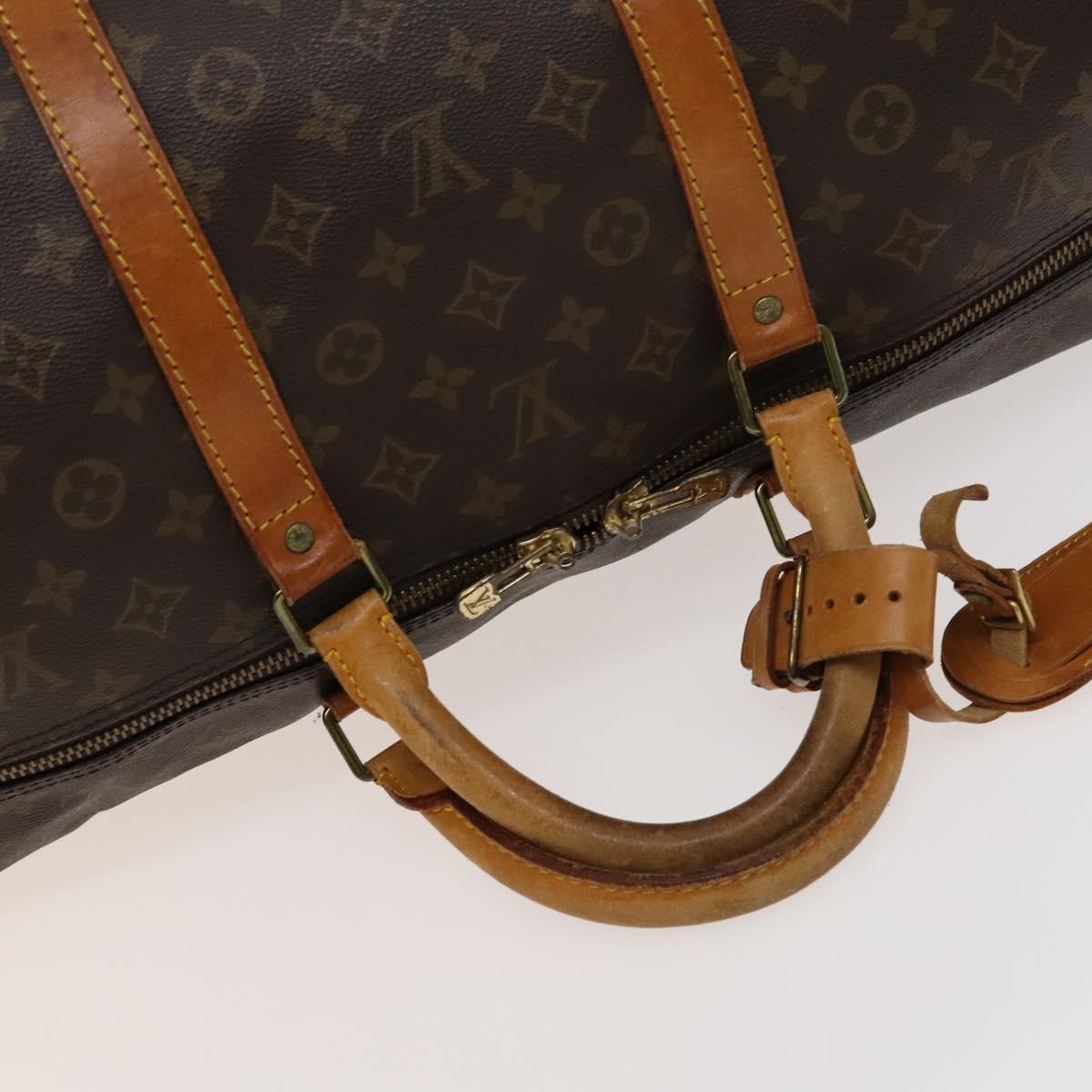 Louis Vuitton Keepall 60, Brown, Canvas, travel