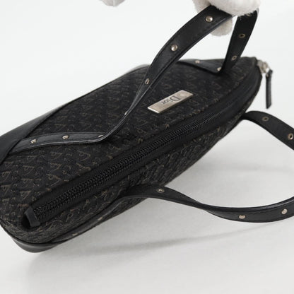 Dior Diorissimo, Black, "CANVAS, LEATHER", handbag