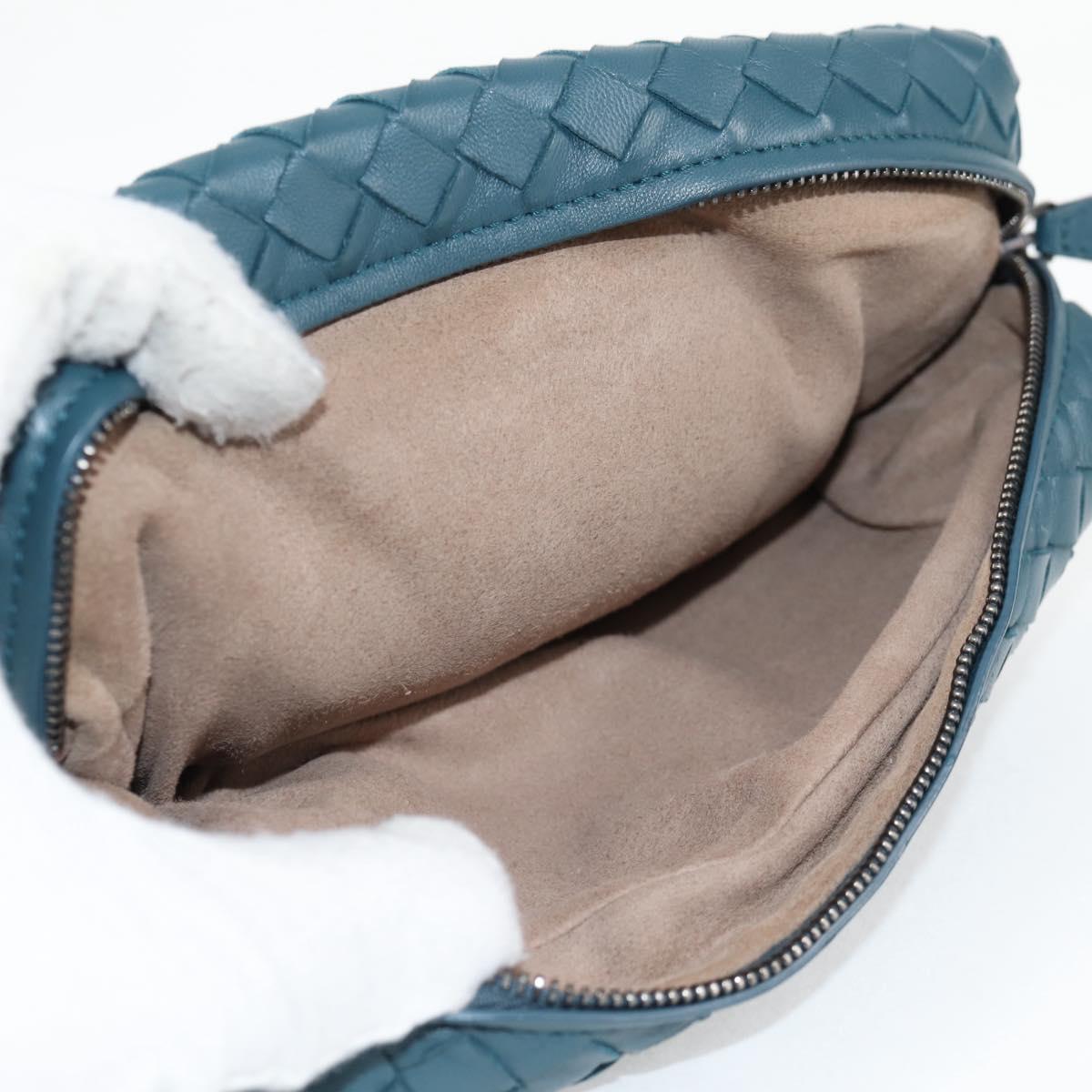 Bottega Veneta Olimpia, Blue, Leather, shoulder