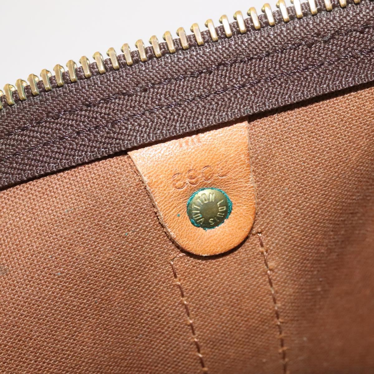 Louis Vuitton Keepall 60, Brown, Canvas, travel