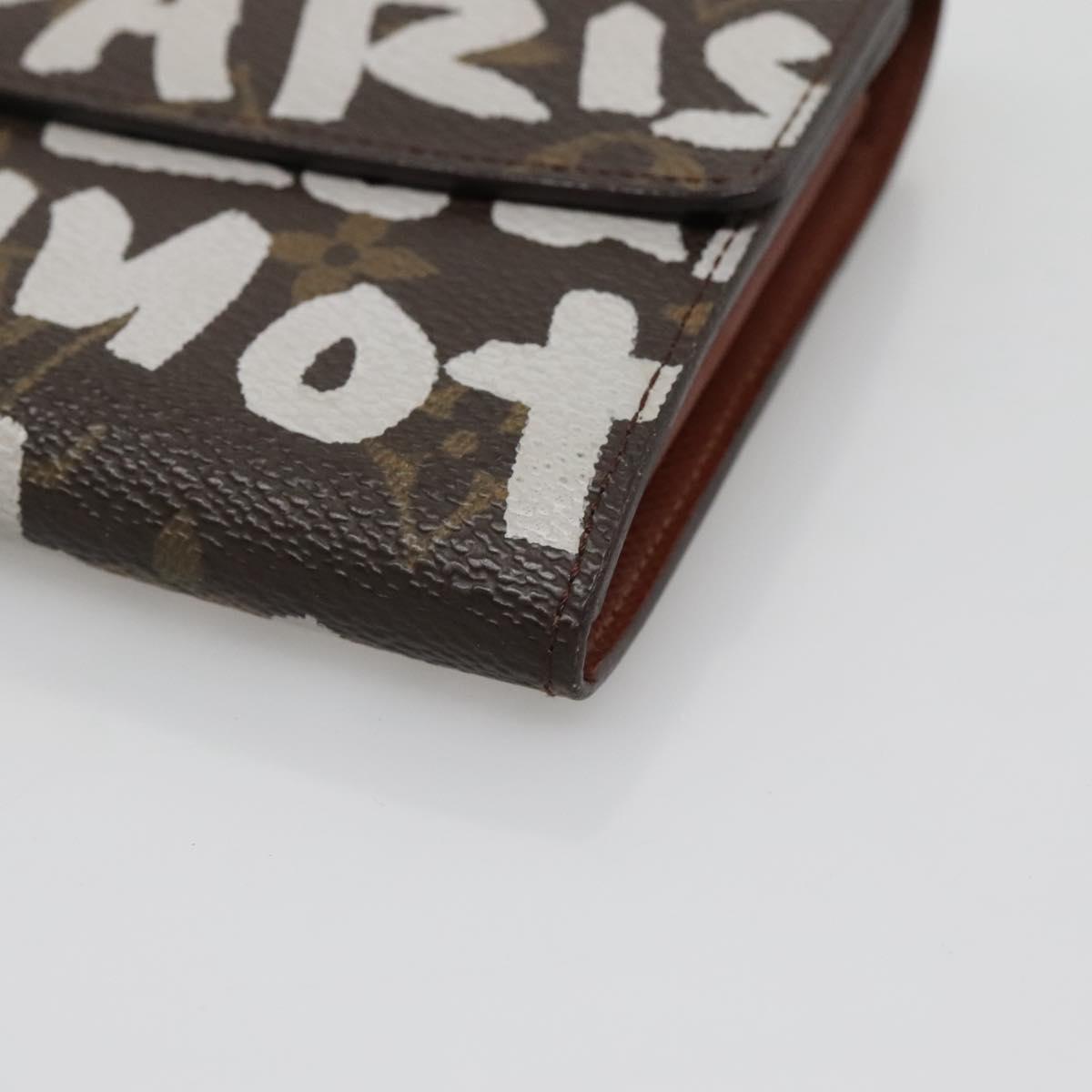 Louis Vuitton Porte Monnaie Credit, Brown, Canvas, wallet