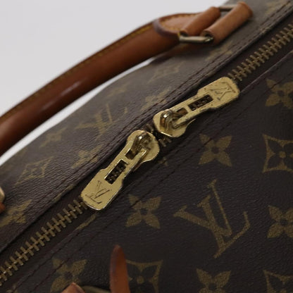 Louis Vuitton Keepall 60, Brown, Canvas, travel
