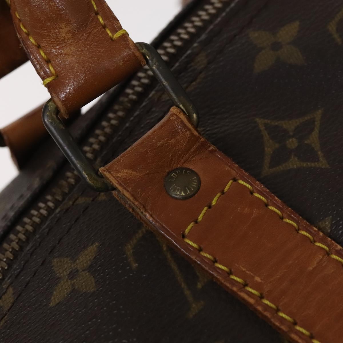 Louis Vuitton Keepall 55, Brown, Canvas, travel