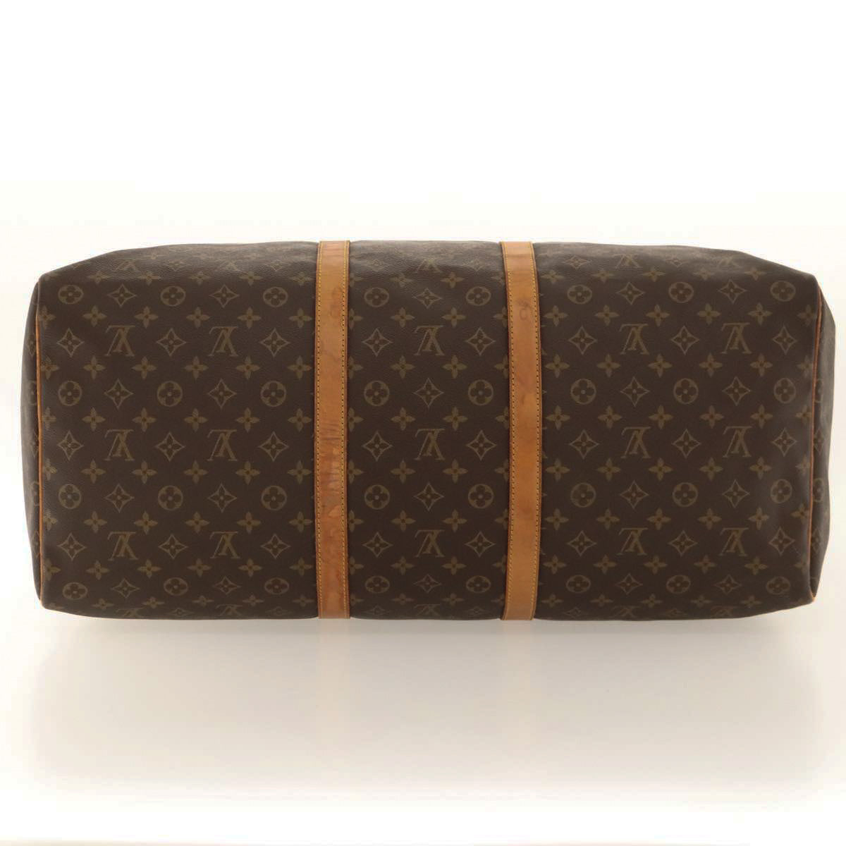Louis Vuitton Keepall 60, Brown, Canvas, travel