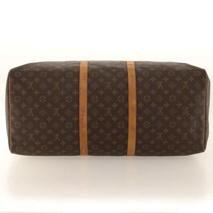 Louis Vuitton Keepall 60, Brown, Canvas, travel