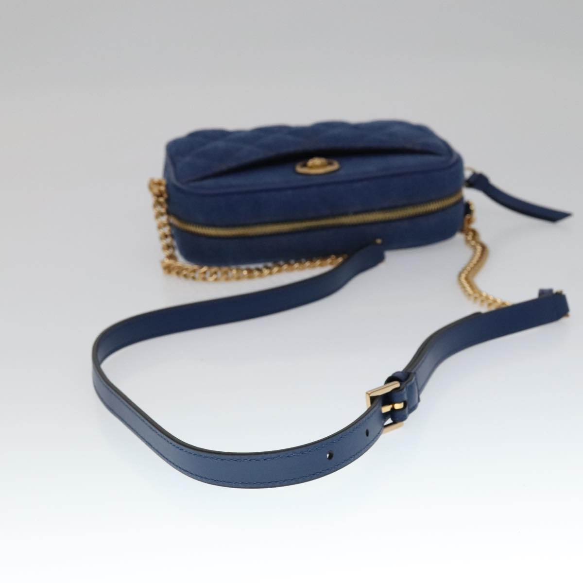 Versace, Blue, Denim - Jeans, shoulder