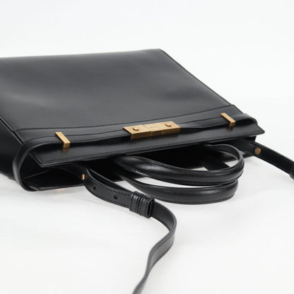 Saint Laurent Manhattan, Black, Leather, handbag