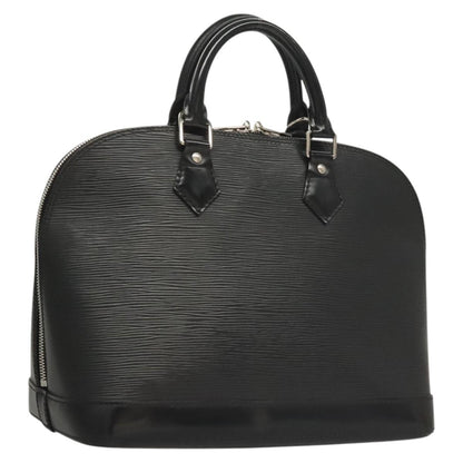 Louis Vuitton Alma, Black, Leather, handbag