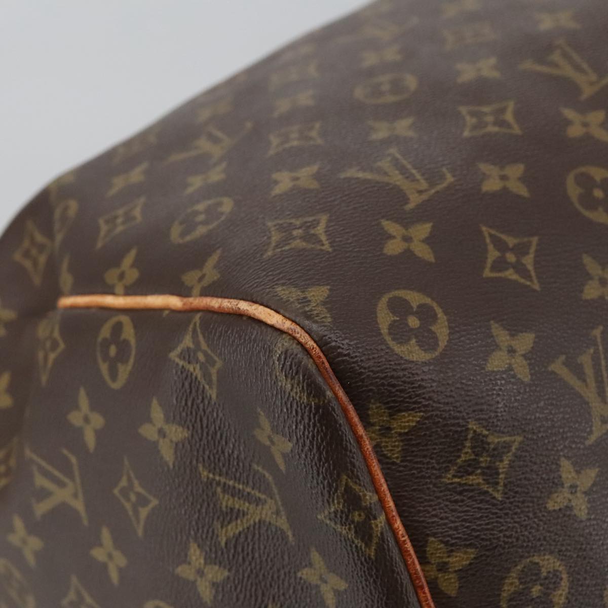 Louis Vuitton Keepall 60, Brown, Canvas, travel