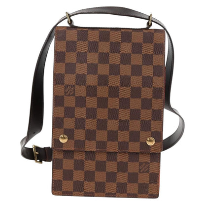 Louis Vuitton Portobello, Brown, Canvas, shoulder