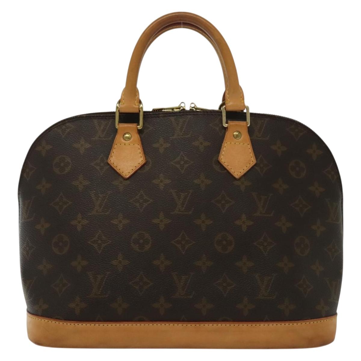 Louis Vuitton Alma, Brown, Canvas, handbag